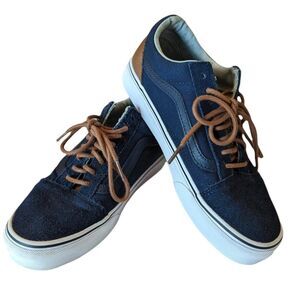 Vans Old Skool Blue Suede & Leather, Men's Size 6.5 / Women's Size 8